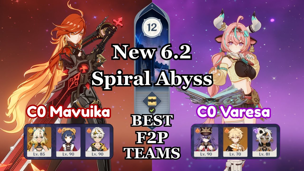 Best F2P Teams for Spiral Abyss | 6.2 Spiral Abyss | Genshin Impact