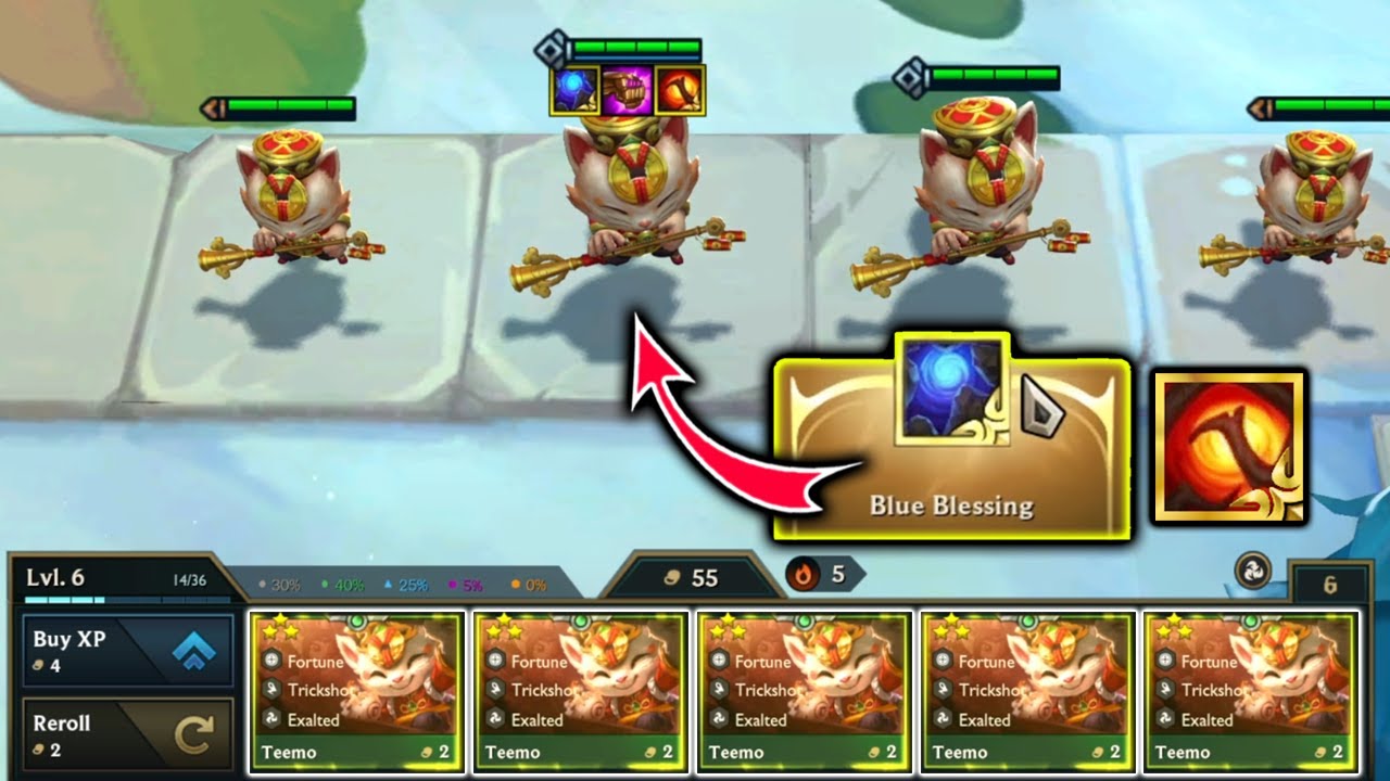 DOUBLE BUFF TEEMO 3 POISONS And BURNS Everyone! l Teamfight Tactics TFT Set 11 Inkborn Fables