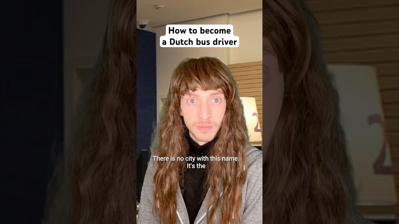 How to become a Dutch bus driver 🚌 #sketchcomedy #dutchlanguage #expatlife