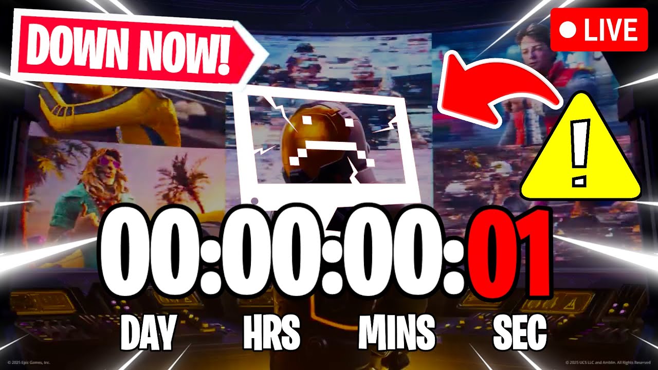 FORTNITE SERVERS DOWN RIGHT NOW! - Waiting Untill The Servers Go Online - Live🔴 Countdown!