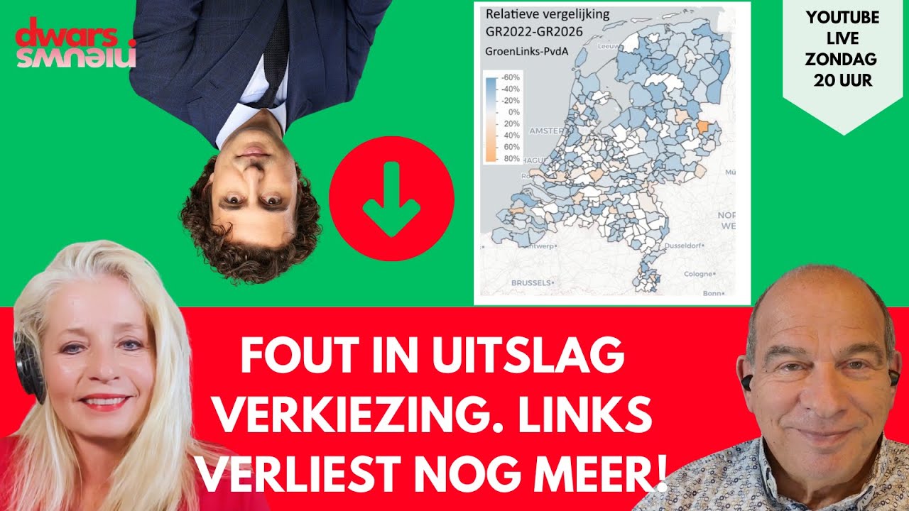 Fout in uitslag: GroenLinks/PvdA verloor nog meer bij gemeenteraadsverkiezing #DDDP