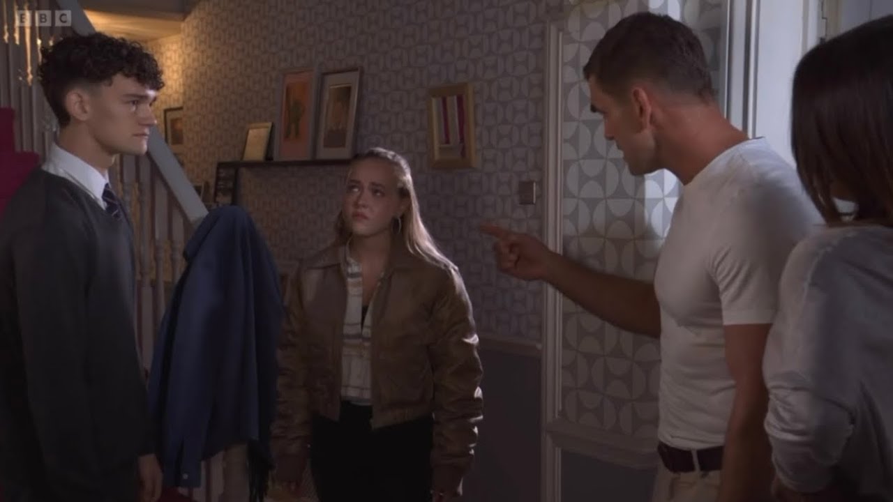 Eastenders- Joel hit Amy at school (9th October 2025)