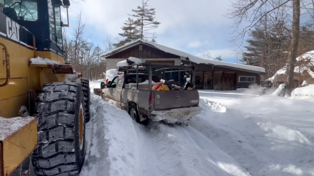 Everything stuck wile plowing deep snow!