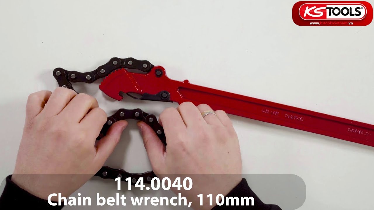 Cờ lê xích 110 mm KS Tools Germany 114 0040| Chain belt wrench