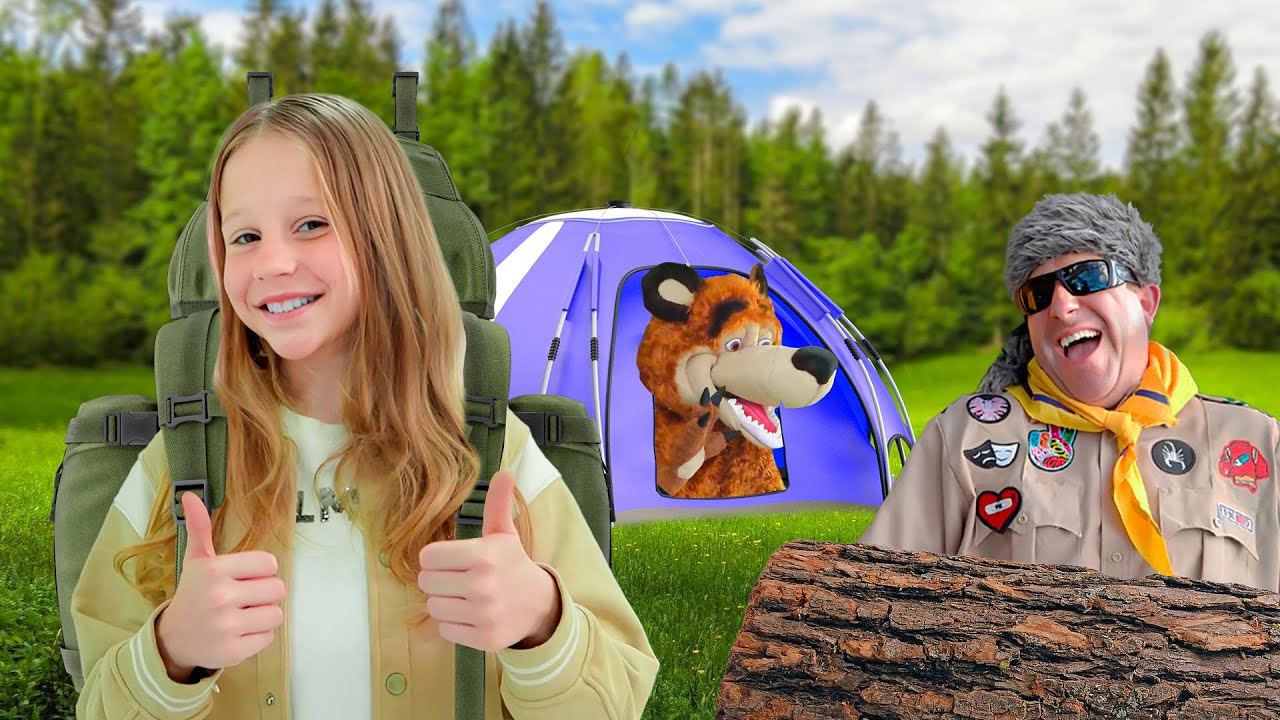 Nastya and summer camping rules for kids