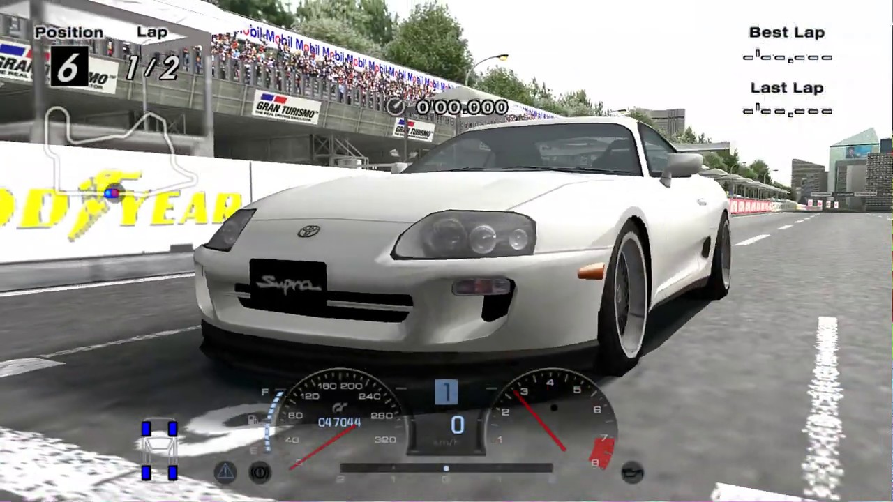 Gran Turismo 4 Toyota Supra SZR hybrid in action.
