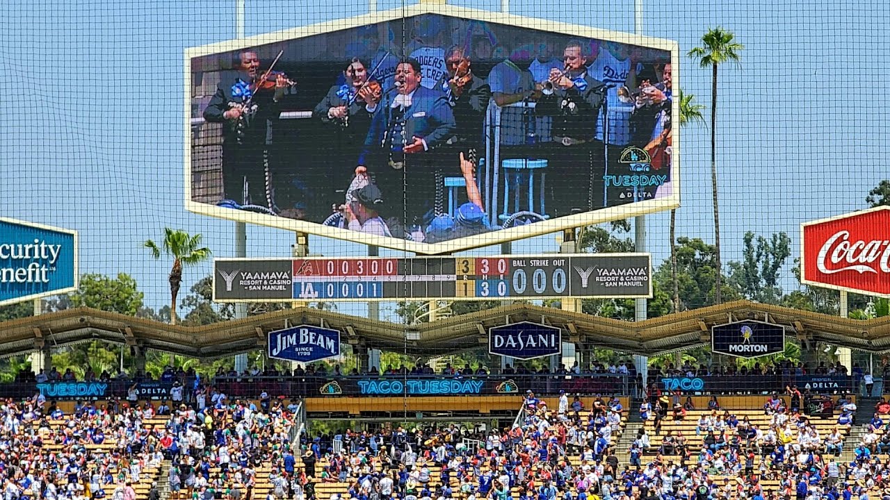 Los Laureles Julian Torres y su Mariachi Cenzontle at Dodger Stadium Taco Tuesday Performance