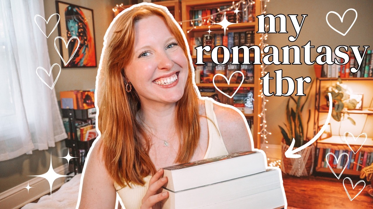 my fantasy romance tbr 🧚🏻‍♀️💋💘 all the fan ro i want to read!