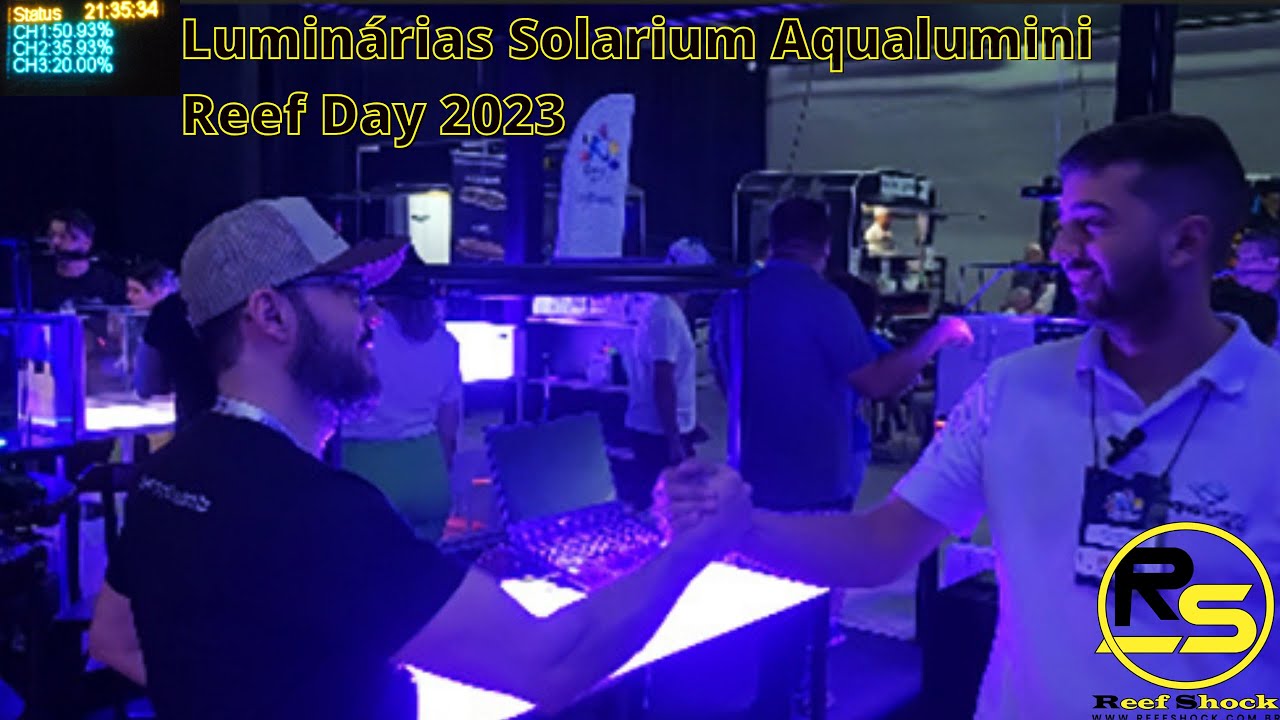 Luminárias Solarium Aqualumini Reef Day 2023