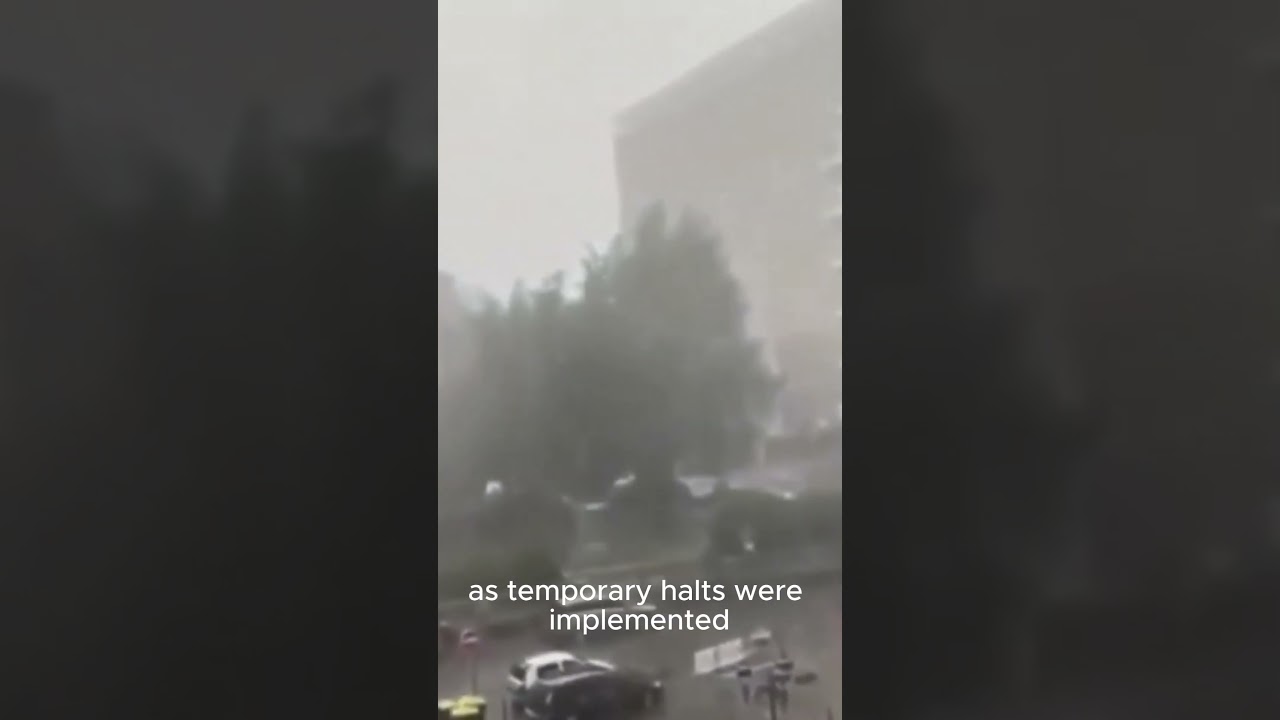 France in Hail Storm: Natural Disaster  #fire #news