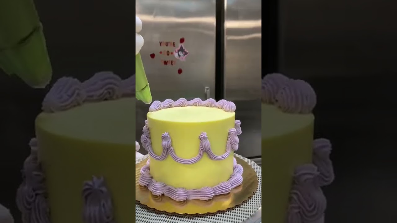 vintage lemon lavender cake