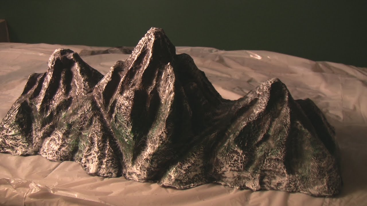 Mt Everest, Rocky Mountains Hot Wire model making