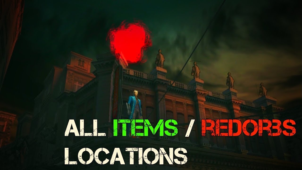 DMC3 SE All Items / RedOrbs Spawns / Hidden RedOrbCrystals Locations