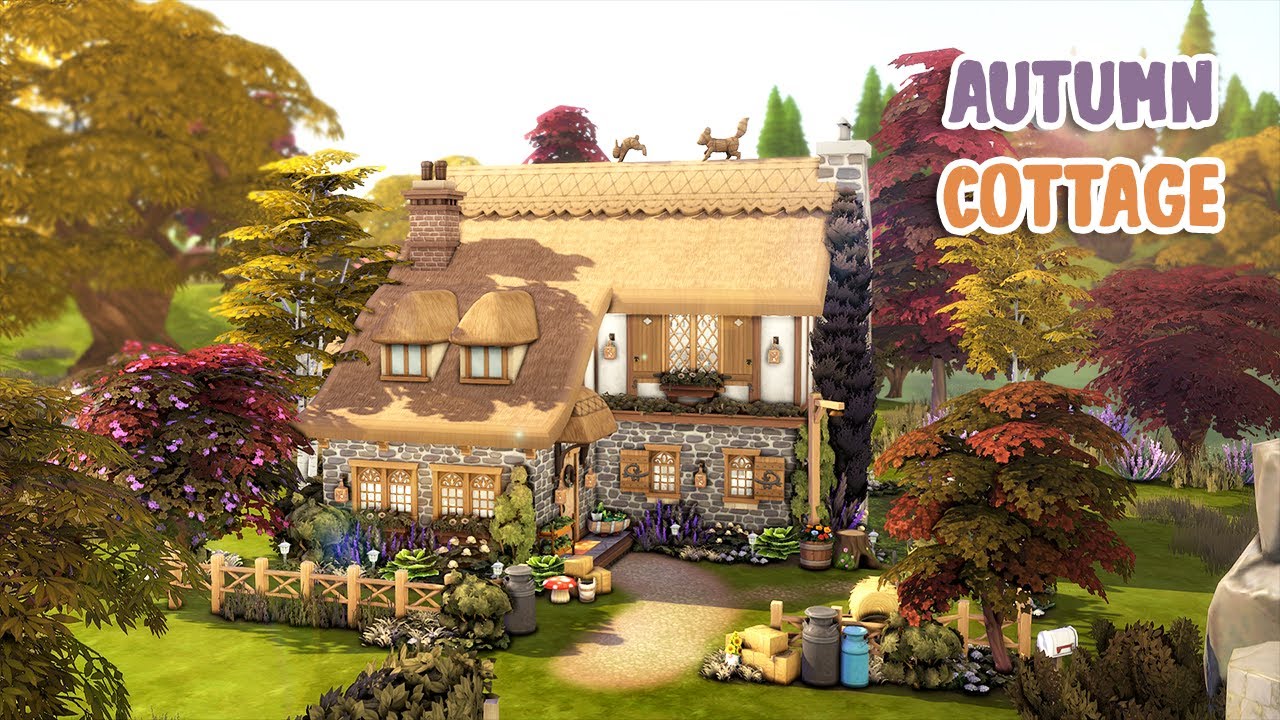 Autumn Cottage 🍂 // The Sims 4: Speed Build // No CC