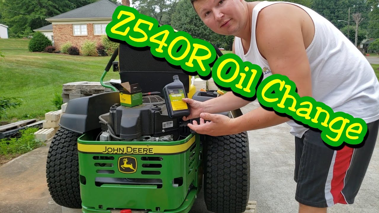 Процедура замены масла John Deere ztrak z540r