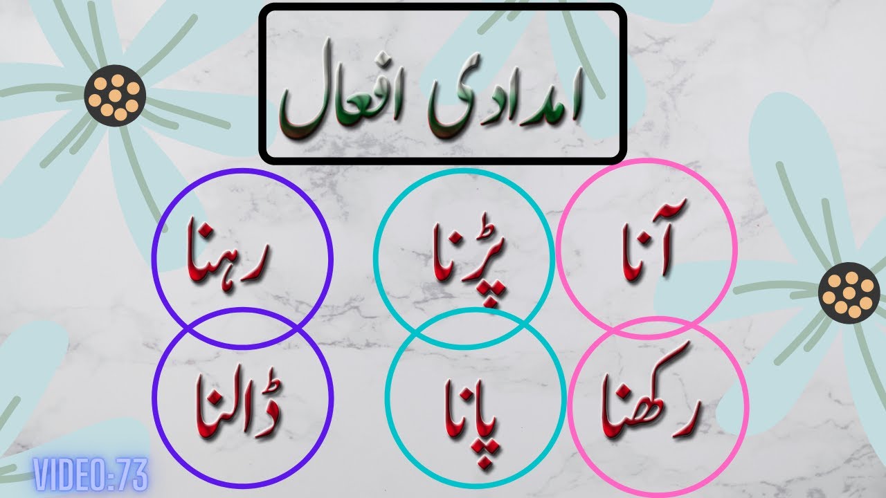 Imdadi Afaal in Urdu | Urdu Grammer