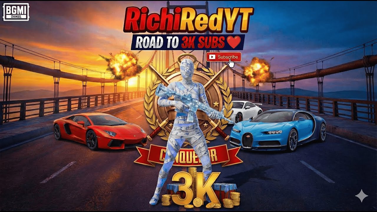 ROAD TO 3K SUBS ❤️ | BGMI LIVE STREAM | RICHIREDYT LIVE 🔥#bgmi #bgmilive #rushgameplay #richiredyt