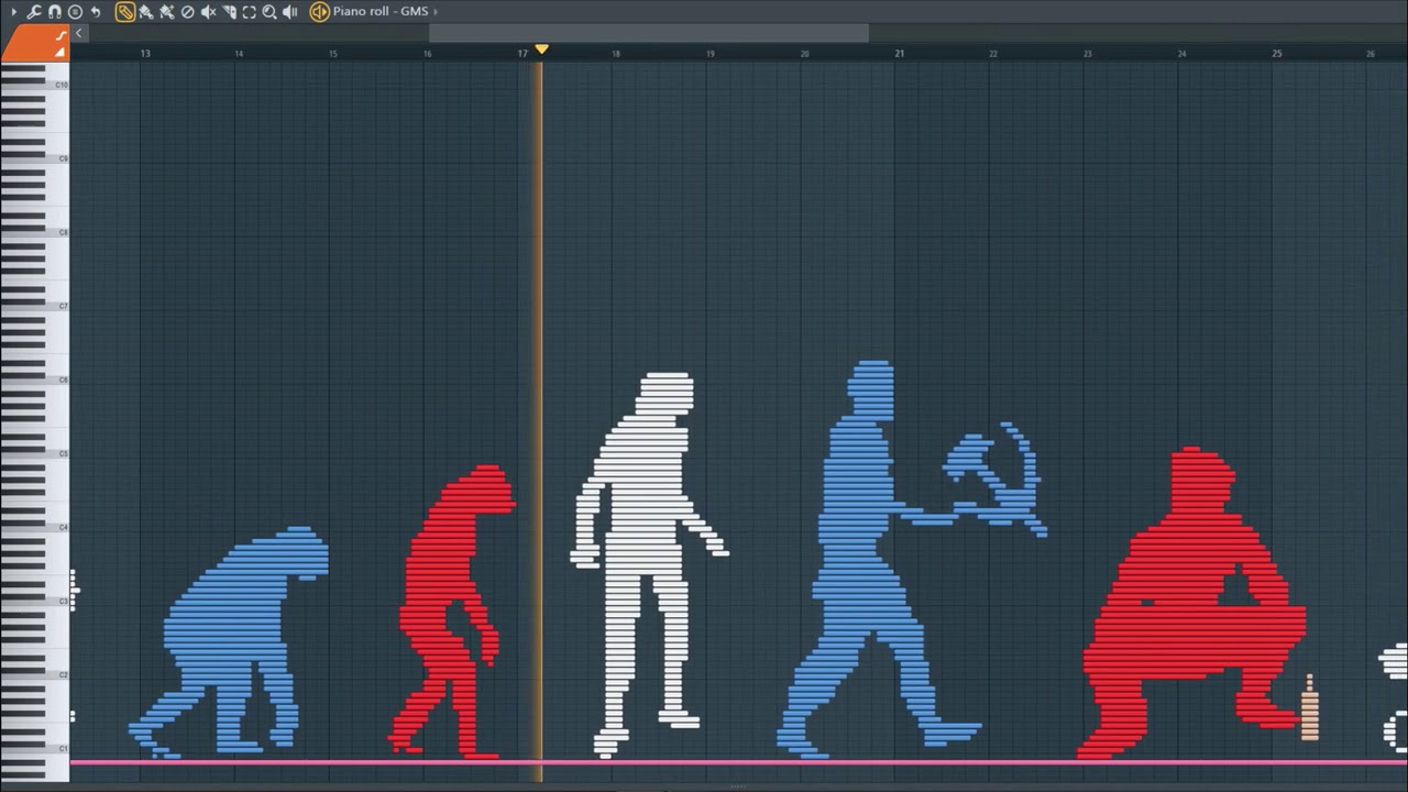 What Evolution of Russians Sound Like - MIDI Art