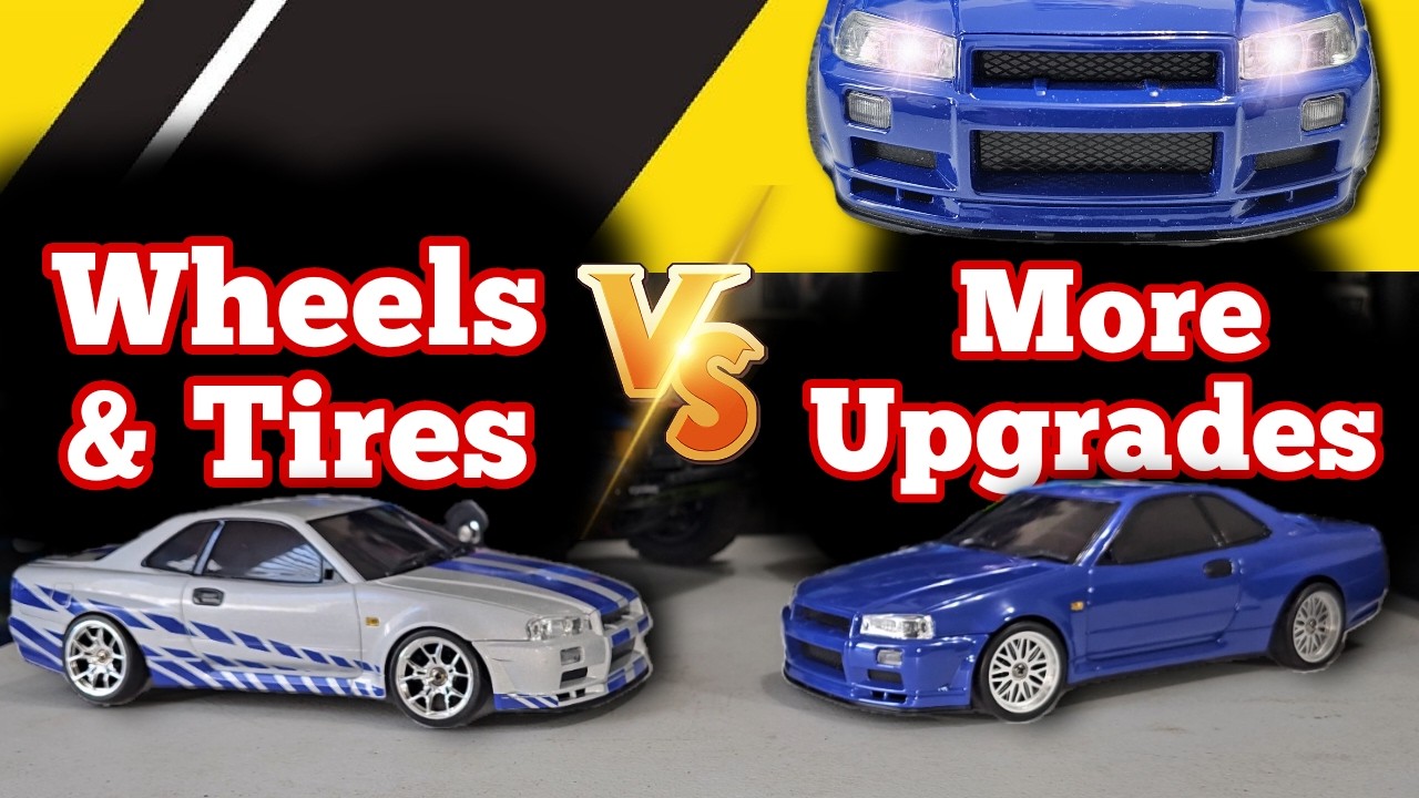 Миниатюрные радиоуправляемые дрифт-машины LDRC. Nissan Skyline GTR R34 1899 года.