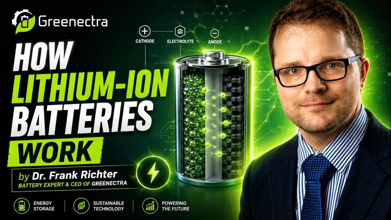 How lithium-ion batteries work by Dr. Frank Richter, Battery Expert & CEO of Greenectra