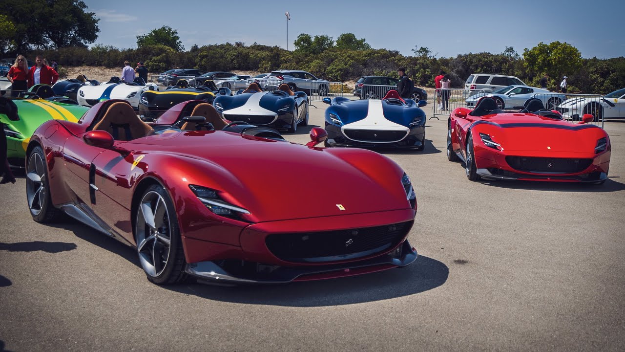 【100億円超】フェラーリ・モンツァSP1/SP2が33台大集合。[#109]モントレーカーウィーク