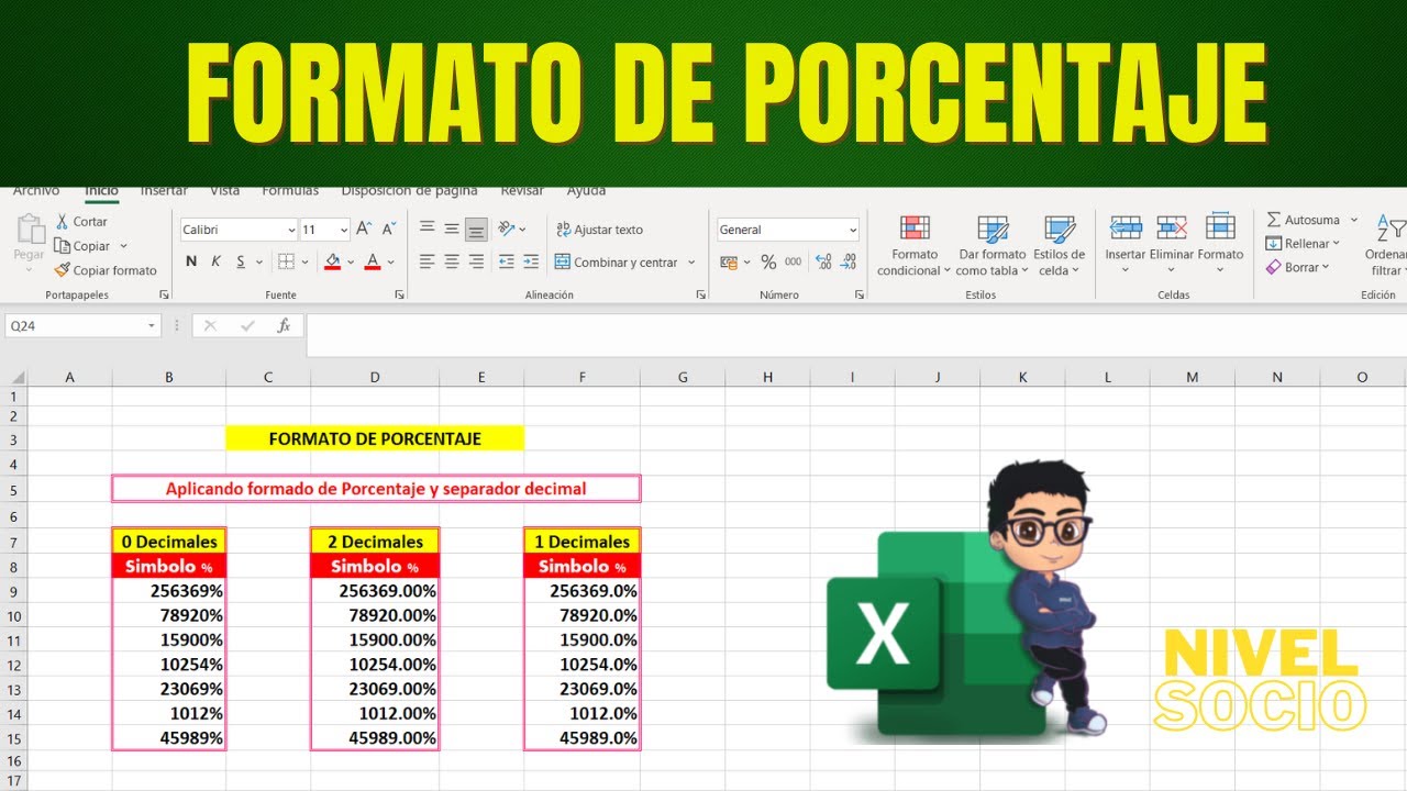 Cómo Aplicar el Formato de Porcentaje en Excel Fácilmente