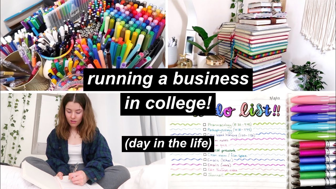 day in the life of a college YouTuber & entrepreneur✨ | BUSY day as a working UVA nursing student