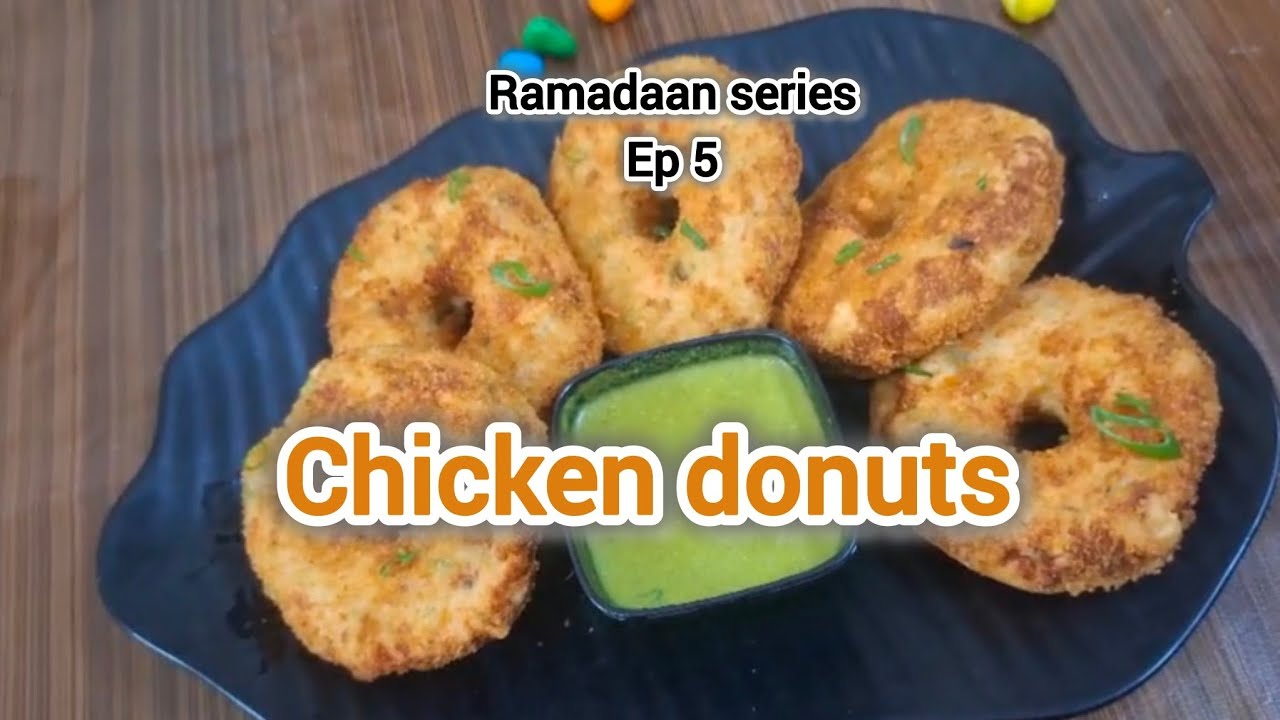Chicken Donut Recipe | Crispy & Cheesy | Easy Snack Idea! Ramadaan recipes 