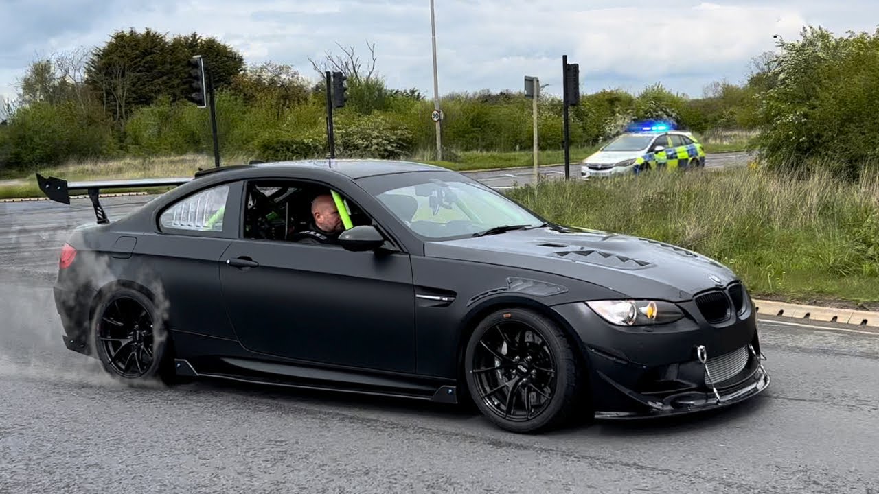 CRAZY BMWs Show Off / Tease The Police While Leaving The Ultimate Bmw Meet 2024 - Slides & Sounds