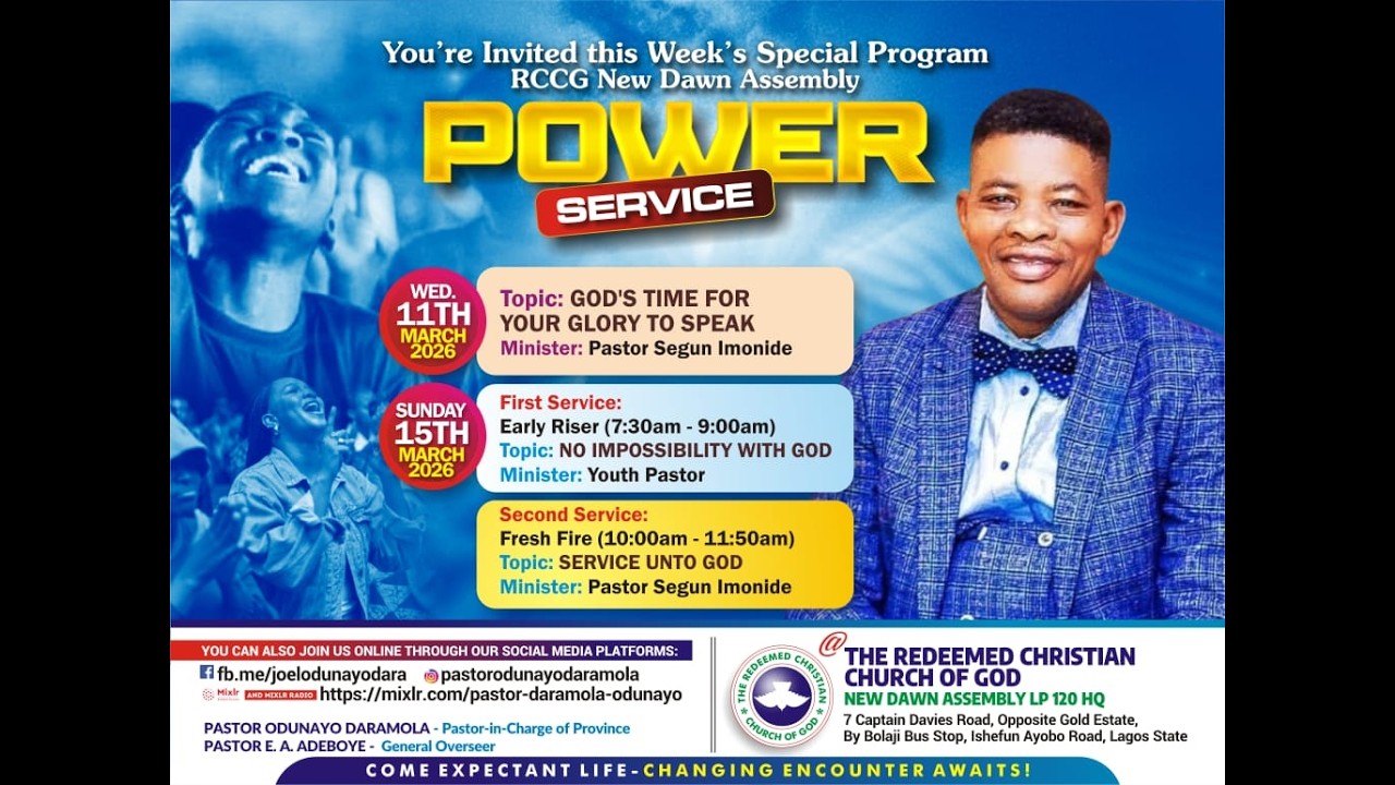 12 UNUSUAL WEDNESDAY POWER SERVICE 11-03-2026