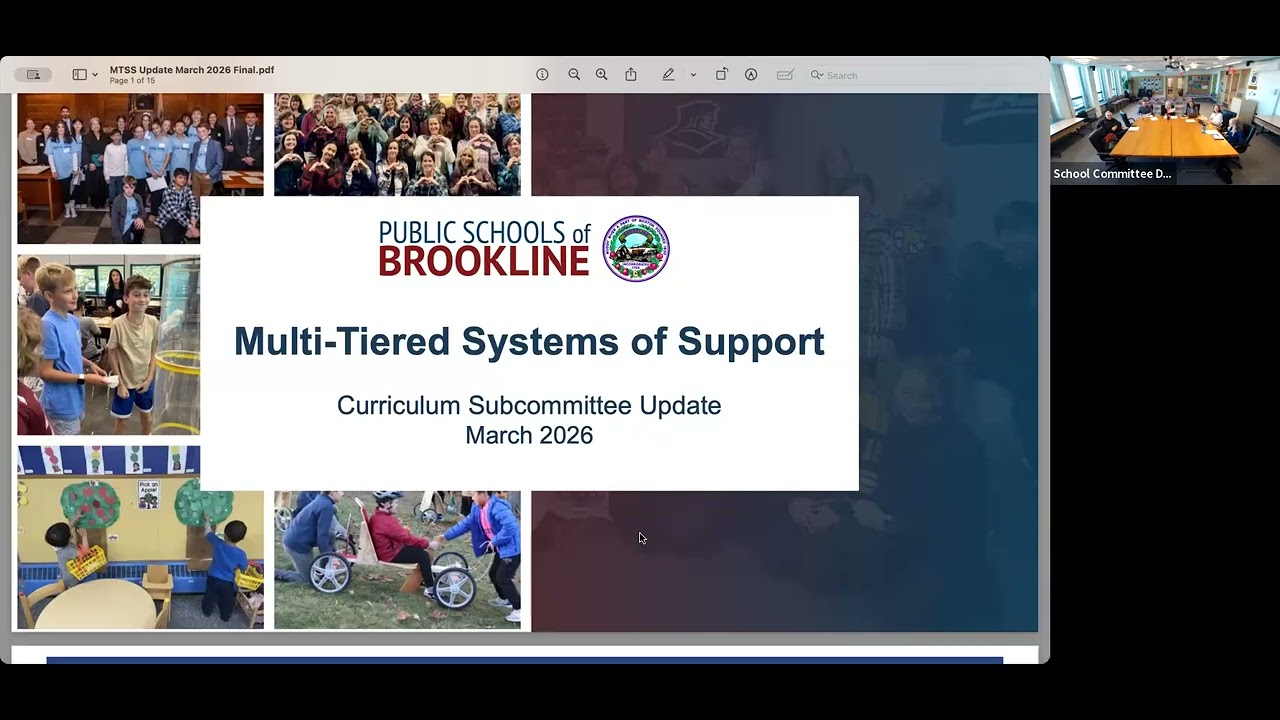 School Curriculum Subcommittee Meeting - March 2, 2026