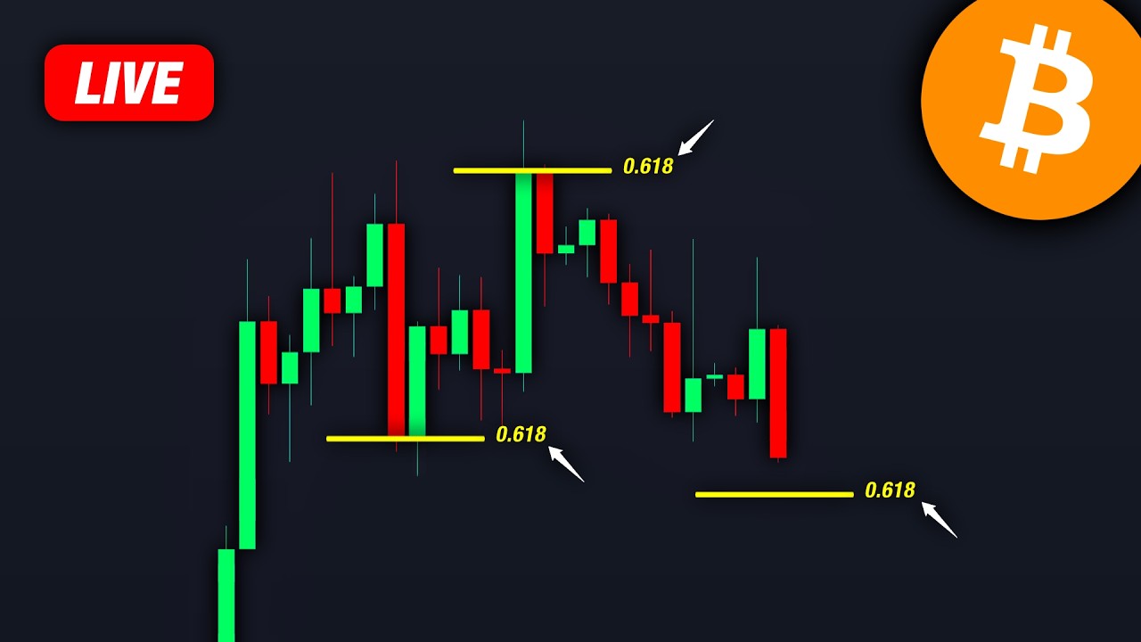 Bitcoin LIVE: It's Pushing LOWER! (as planned) - BTC, ETH, XRP Price Prediction