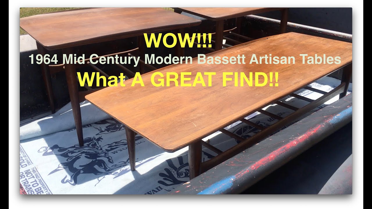 1964 Mid Century Bassett Artisan Tables