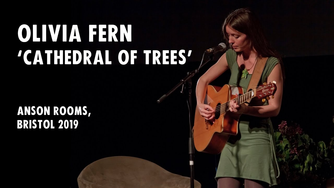 Olivia Fern singing 'Cathedral of trees' at the Anson Rooms in Bristol - Supporting George Monbiot