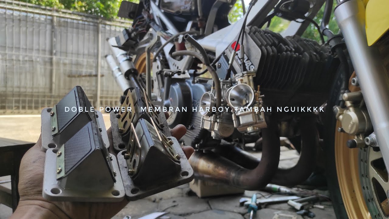 Satria R 2 Silinder Pasang Membran Racing dan Ganti Kampas Kopling Carbon Kevlar || Aji VAS