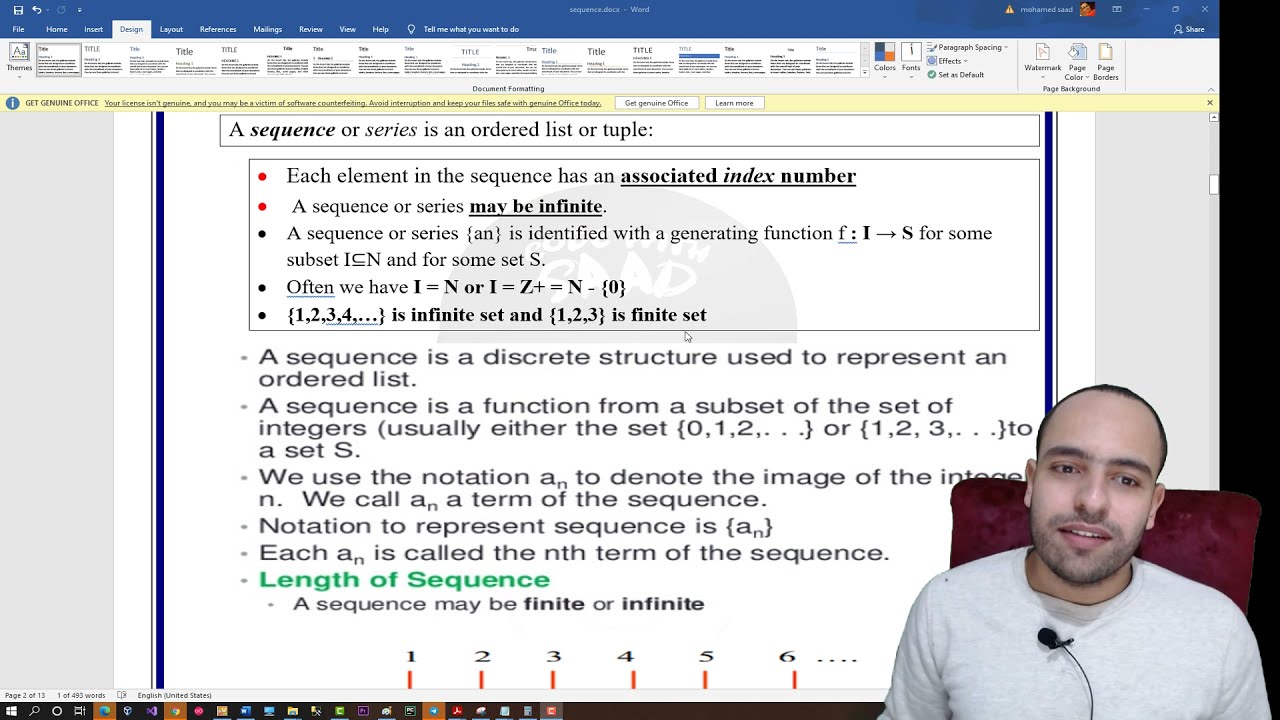 #34 Sequence | Arithmetic and geometric sequence | المتتابعات الحسابية و الهندسية | رياضيات