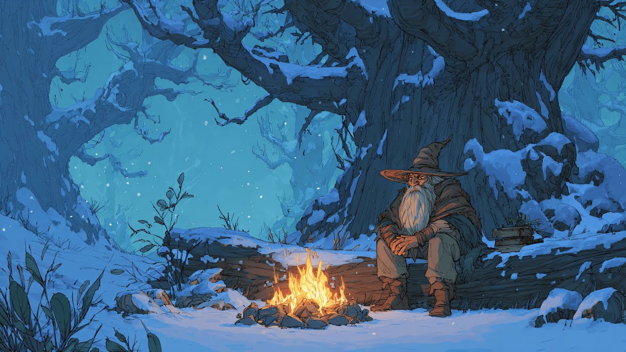 The Silent Mage of the Winter Grove - Soothing Fantasy Music for Silent Reflection