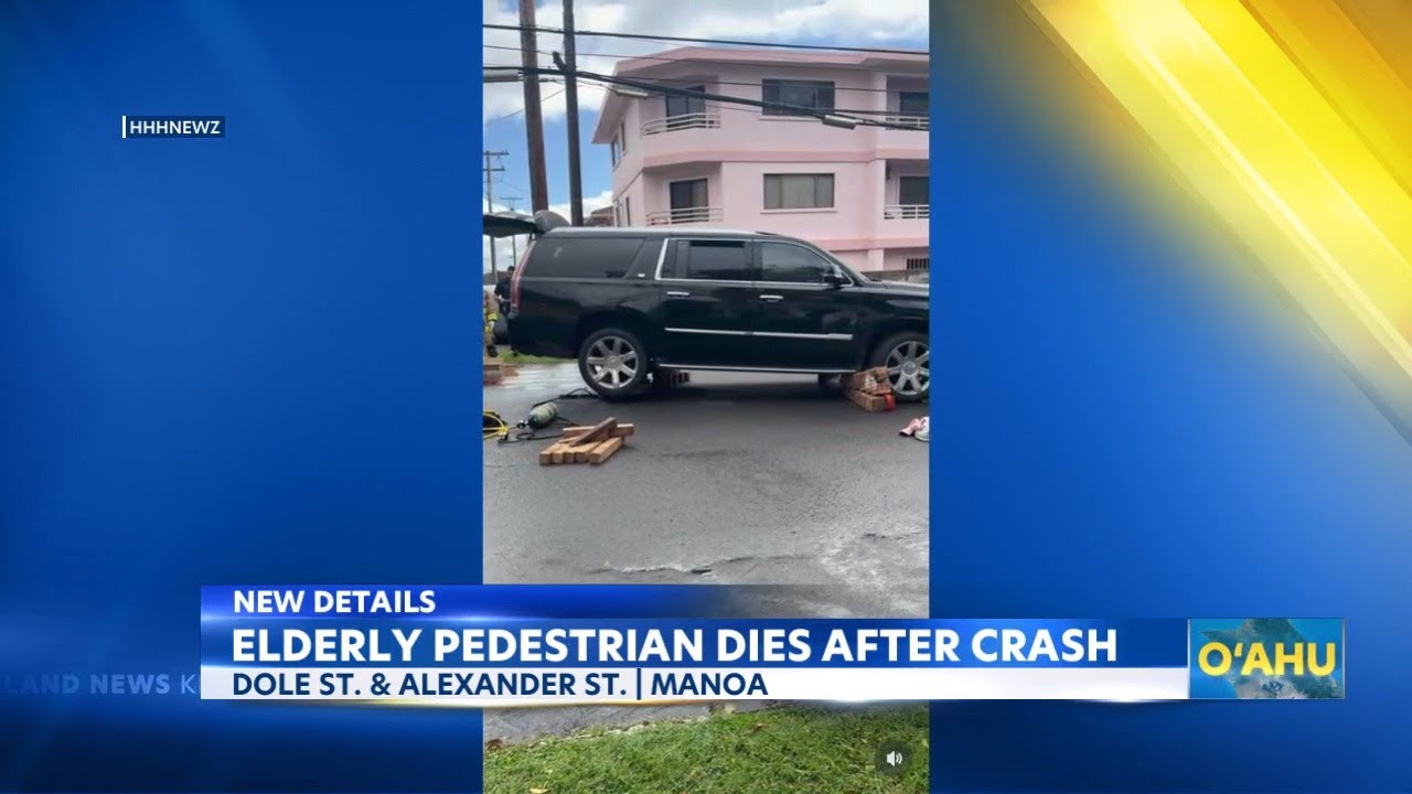Elderly woman dies after getting trapped underneath an SUV in Manoa
