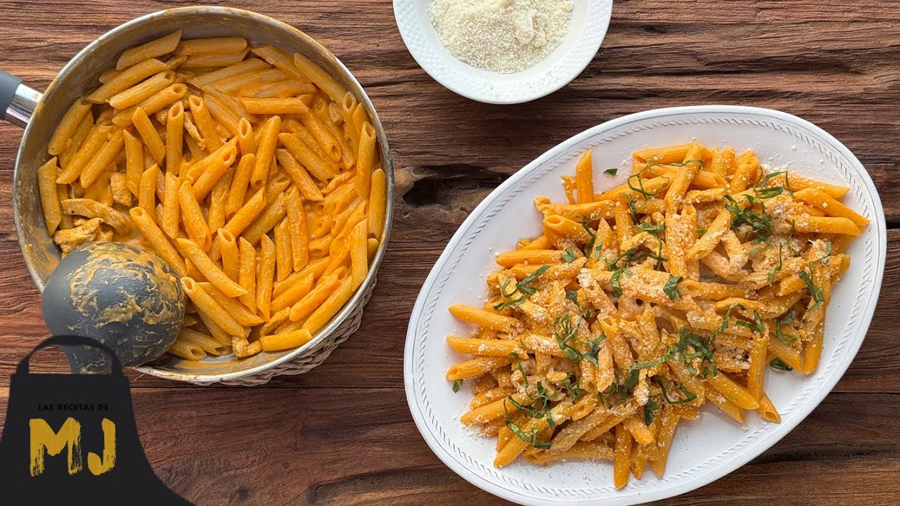 Macarrones cremosos con pollo: receta para toda la familia