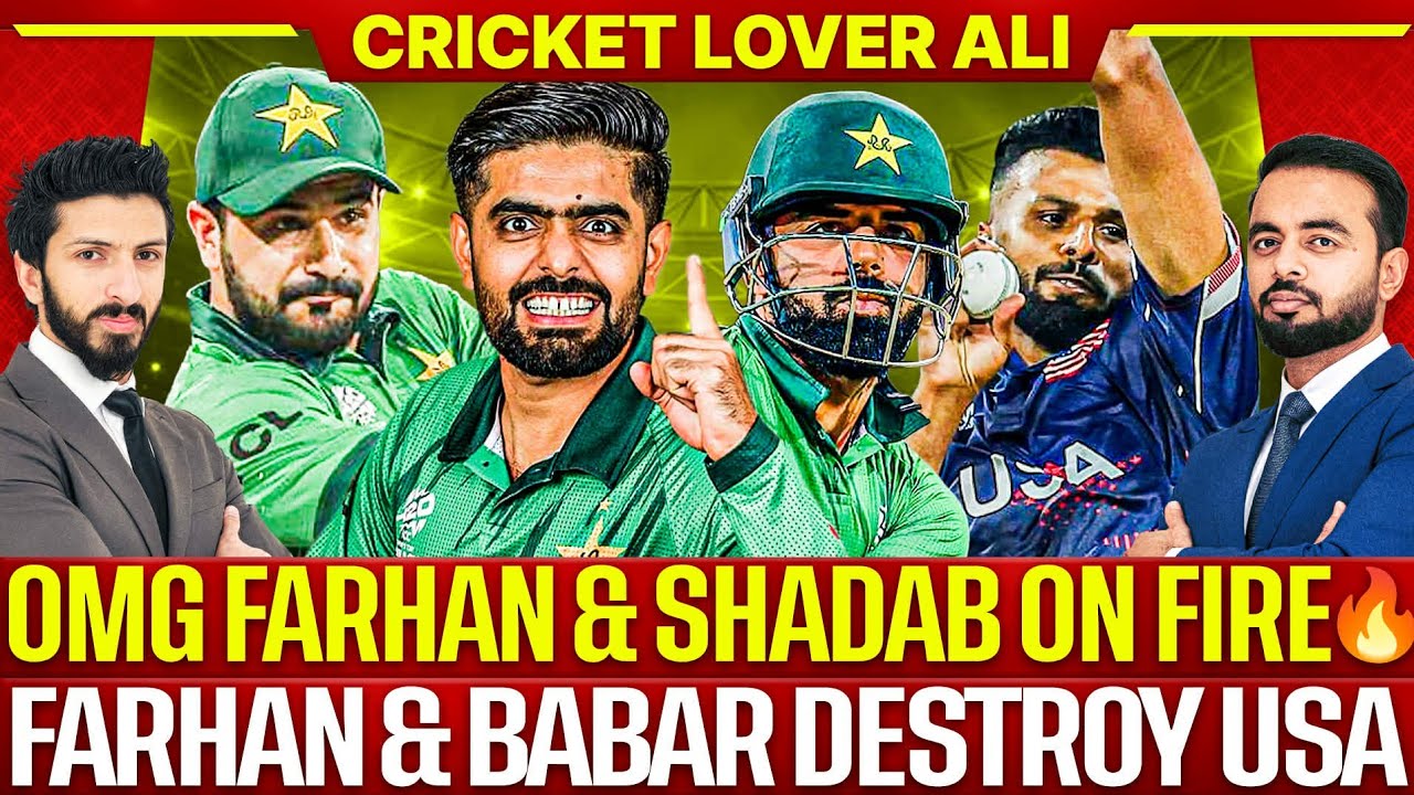 OMG Farhan, Shadab & Babar Destroy Minnow USA | PAK on Fire🔥| PAK vs USA T20 WC