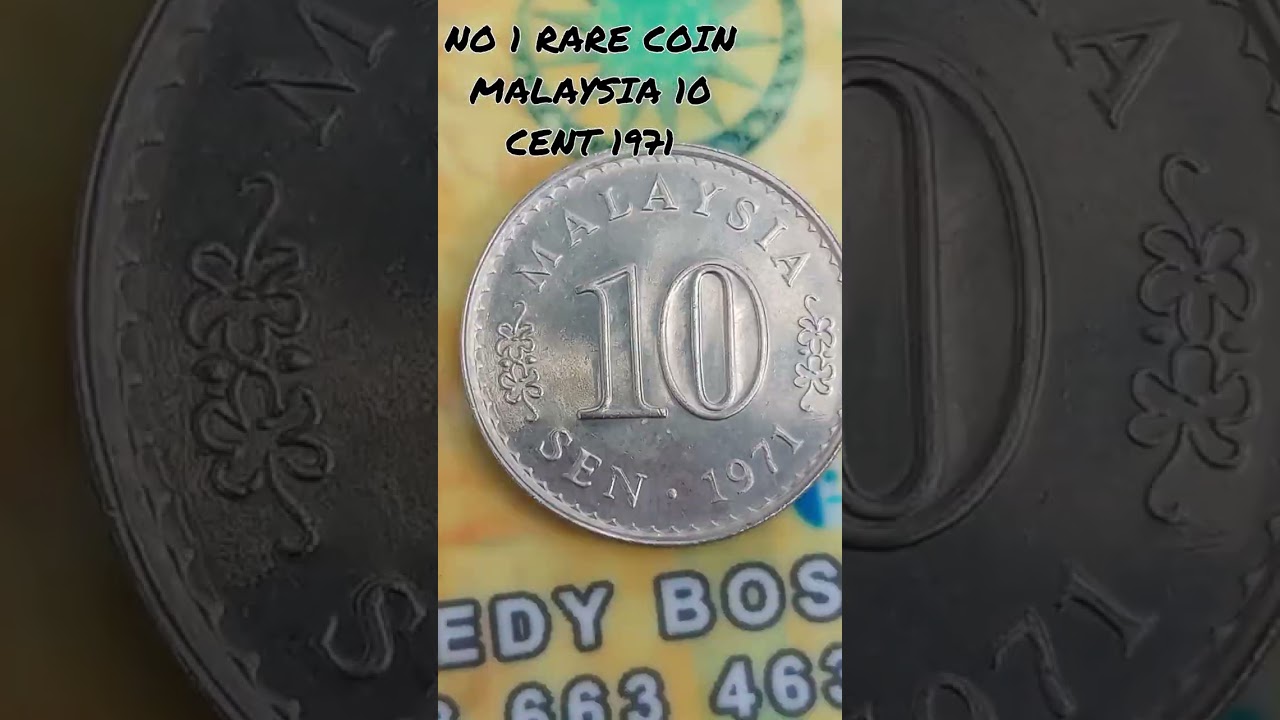 MALAYSIA NO 1 RARE COIN 10 CENT 1971.