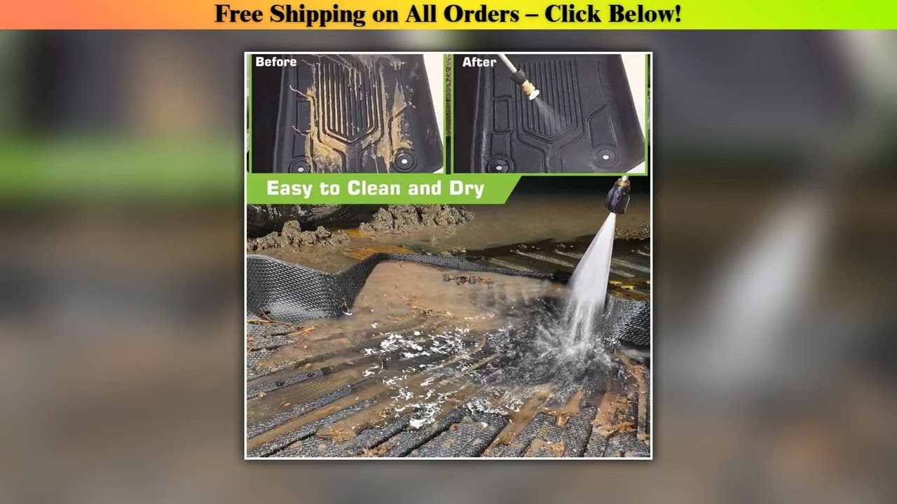 TPE Floor Mats for Jeep Wrangler JL 2018-2025 & 4XE 4 Doors TPE Waterproof Non-Slip All Weather