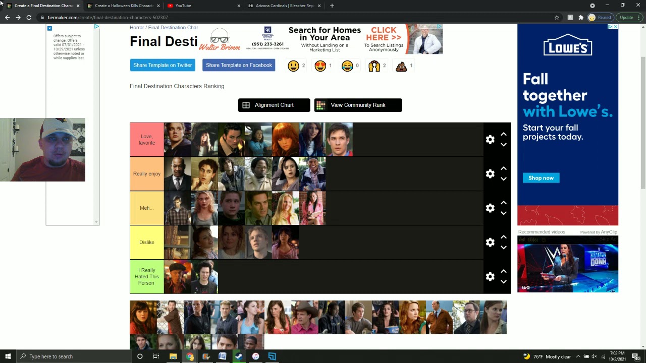 The Final Destination Characters Ranking 31 Days of Halloween #3