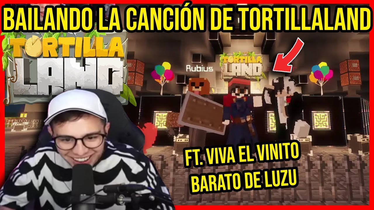 Rubius y JuansGuarnizo BAILAN la CANCIÓN oficial de TORTILLALAND y 