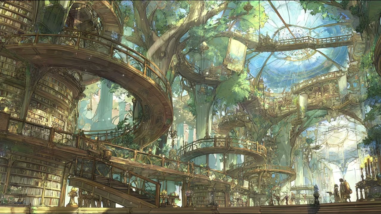 【ケルト音楽】世界樹の森の図書館【読書用・睡眠用・作業用BGM】【1時間】【オリジナル曲】