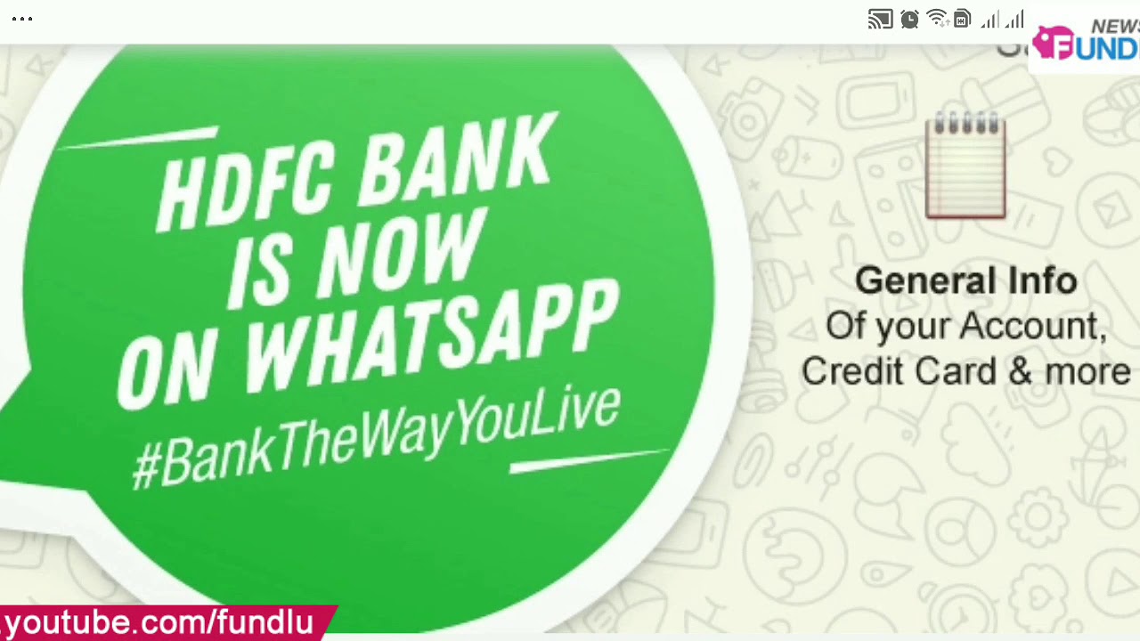 HDFC New Whatsapp Banking