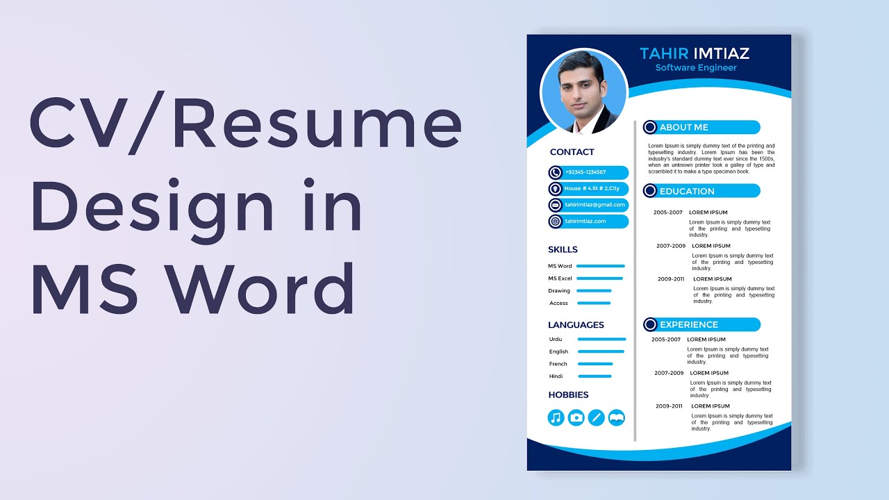 How to Create a CV/Resume Template in Microsoft Word