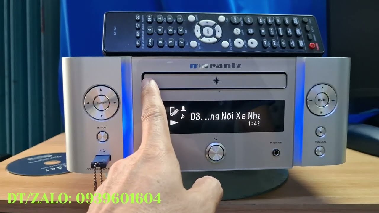 Amply Marantz M CR611( ĐÃ BÁN) máy đẹp, CD, Bluetooth, USB, Line in, giải mã quang và Wifi.