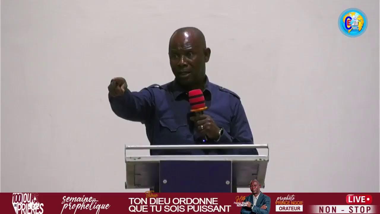 ✔Thème :TON DIEU ORDONNE QUE TU SOIS PUISSANT comme Orateur :PROPHETE PRINCE NGOIE