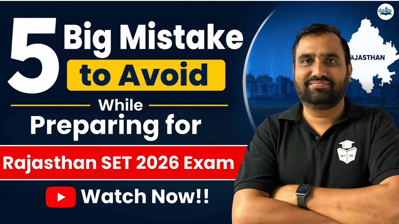 5 Big Mistake to Avoid While Rajasthan SET 2026 Exam? Rajasthan SET 2026 Preparation Strategy